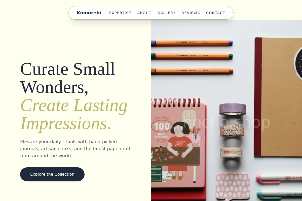 Boutique Stationery Store
